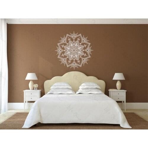 Mandala Flower Sticker Indian Bedroom Sticker Art Sticker Living Room Mural Living Room Wallpaper Vinyl Home Decor Mural