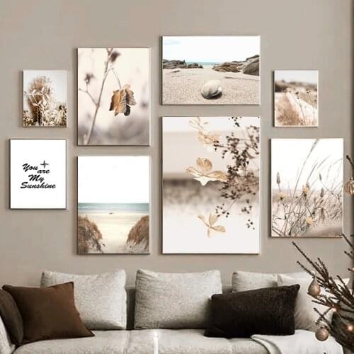 Nature Scenery Poster Wall Art Canvas Art Painting Beight Plant Landscape Print Modern Home Decor Picture for Dormitory Design