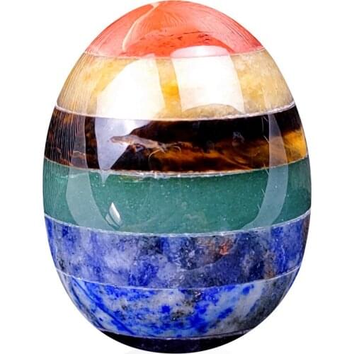 Natural Chakra Quartz Yoni Egg Healing Crystal Stone Vaginal Ball For Yoga Meditation Massage Tool Gifts Home Decoration