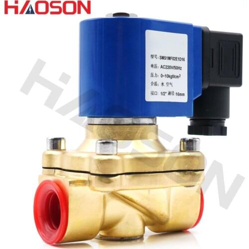 DC24V AC220V 110V 24V,SMS Large diameter Direct Acting Normally Closed Solenoid Valve,brass Water valves,G3/8" to G2",EPDM 130