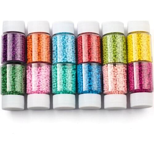 About 3000pcs DIY Clothing Sewing Decor Bottled 2mm Glass Seed Seed Spacer Beads Loose Beads Czech Beads