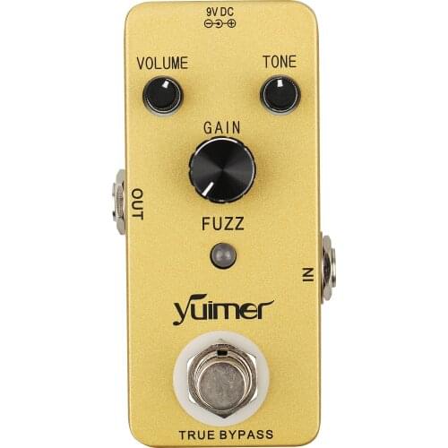 Guitar FUZZ Pedal Vintage Effect Pedal old school Style Zinc Alloy Shell True Bypass Guitar Pedal guitar accessories parts