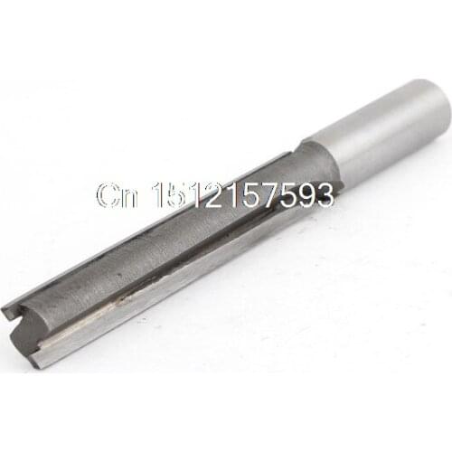 1pcs Long Blade Two Flute Straight Router Bit 1/4"x3/8"x1-1/2" OR 1/2"x1/2"x3"(1-1/4" 1-1/2" 2" 2-1/2") Silver Tone Woodworking