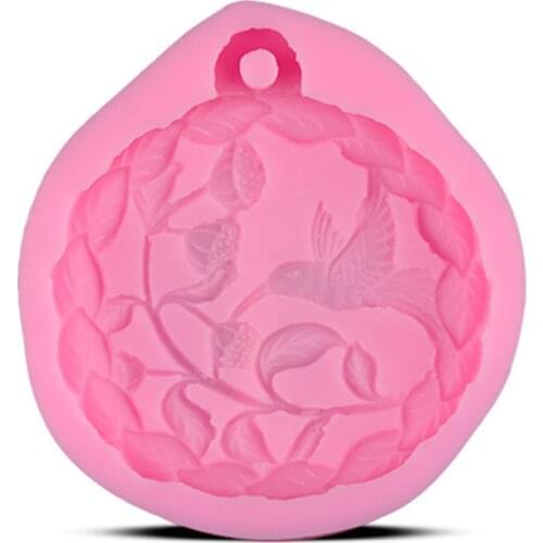 Flower Vine Bird Pattern Silicone Cake Lace Embossed Mold Fondant Cake Chocolate Sugar Craft Cake Decorating Tools E690