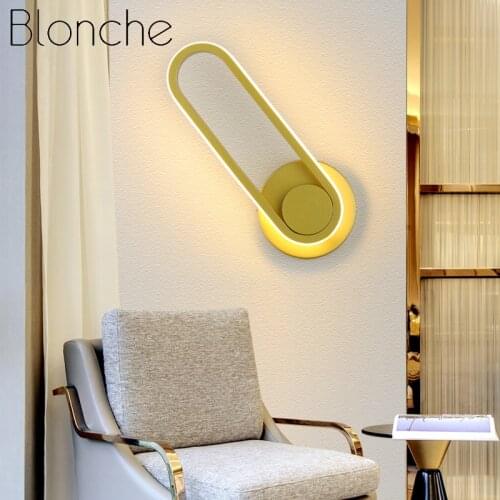 Modern Minimalist Bedroom Bedside LED Rotatable Wall Lamp Creative Living Room Hotel Aisle Restaurant Study Bathroom Wall Lamp