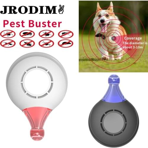 Garden Ultrasonic Flea Remover Pet Collar Tick Repellent Lice Repeller for Dogs Cat USB Cleaning Tools Pest Control Repellents