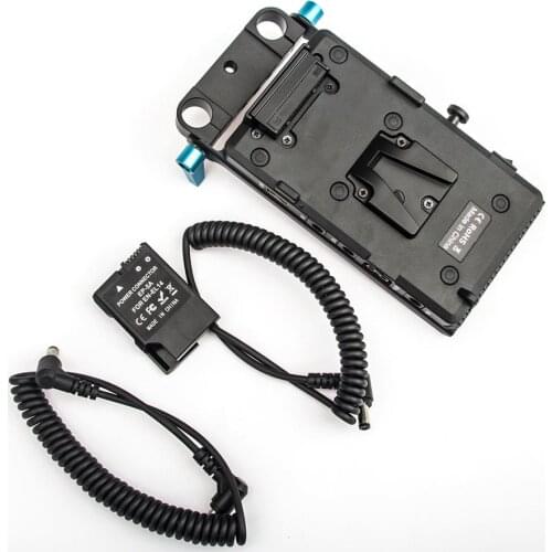 WY-VG1 Power Supply System V Mount Battery Plate Adapter with EN-EL14 Cable for Broadcast SLR HD camera