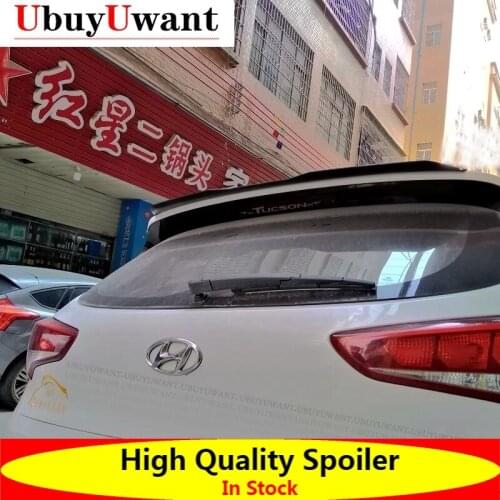Rear Roof Lip Spoiler For Volkswagen Tucson 2014-2019 Hatchback Spoiler High Quality ABS Glossy Black Car Tail Wing Decoration