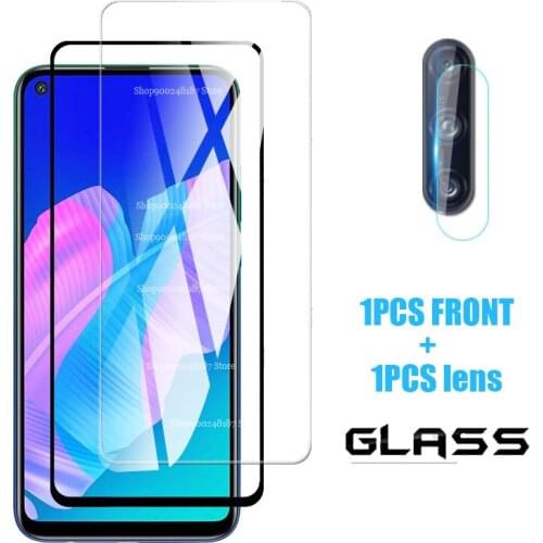 2in1 tempered glass ON for Huawei Y7P protective glass huwei y7p ART-L28 ART-L29 Y7 Y 7 P screen protector camera lens film glas