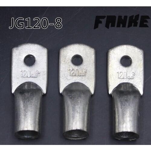 1piece JG120-8 tinned copper cable lugs crimp type Electric power fittings equipment contact terminals