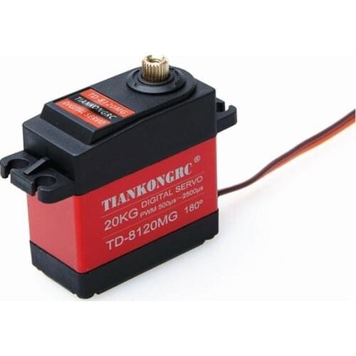 1 X servo resistente al agua 20KG 25KG 30 KG y de alta velocidad servo digital de engranaje de metal baja servo 1/8 Escala