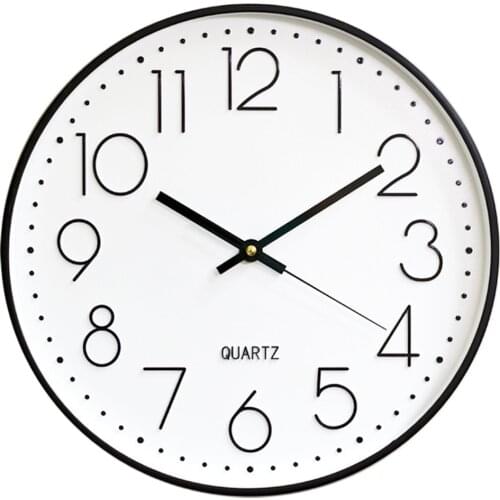 10 Inch Wall Clock Rose Gold Black Nordic Wall Watch Living Room Bedroom Silent Quartz Clocks Household Decor Horloges Creative