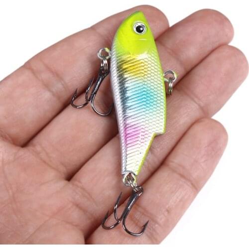 10g 5.5cm Fishing Lure Sinking Vibration plastic Bass Carp Diy Casting Hard Vib Fishing Bait Diving Fishing Bait Crankbait