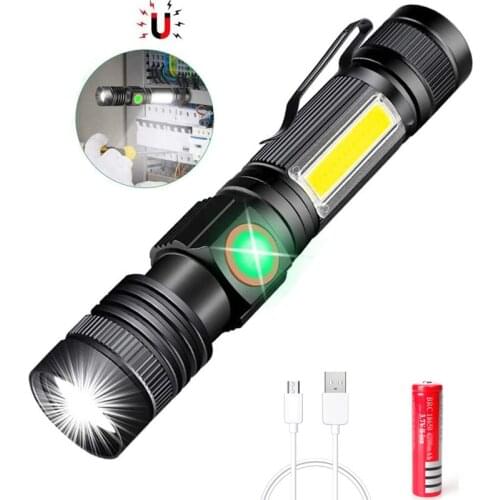 12000LM Ultra Bright LED Flashlight USB Rechargeable led torch T6 lanterna Bicycle Light Use18650 Battery.For cycling outdoors