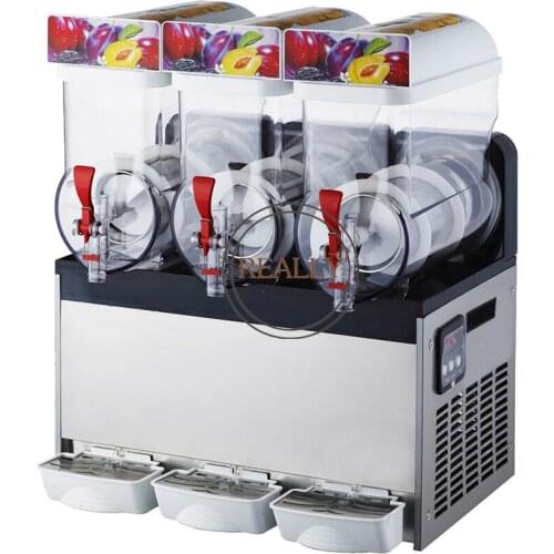 15L*3 cylinders commercial ice slush machine snow melting machine