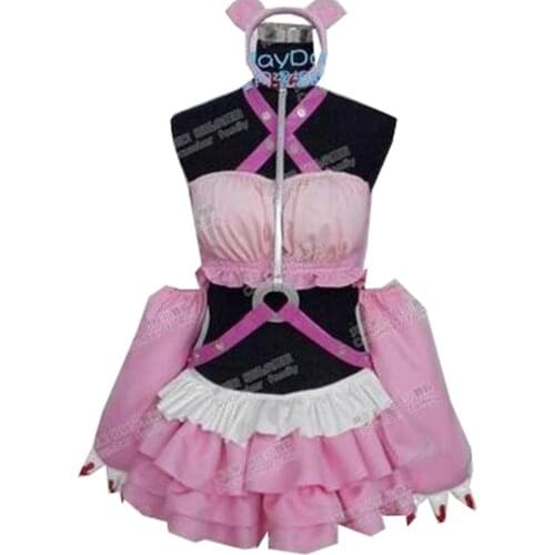 2020 Anime SUPER SONICO THE ANIMATION Pink Dressed Sonic Gloomy Bear Edition Costume