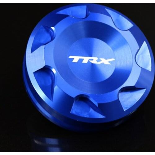 For HONDA TRX650 TRX 650 2003-2011 2010 2009 Motorcycle Accessories Rear Brake Fluid Reservoir Cover Cap CNC With Logo Red