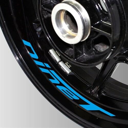 Motorcycle Accessories Styling Wheel Hub Tire Reflective Sticker Decorative Decal Stickers For BMW NINET ninet NIN ET Logo