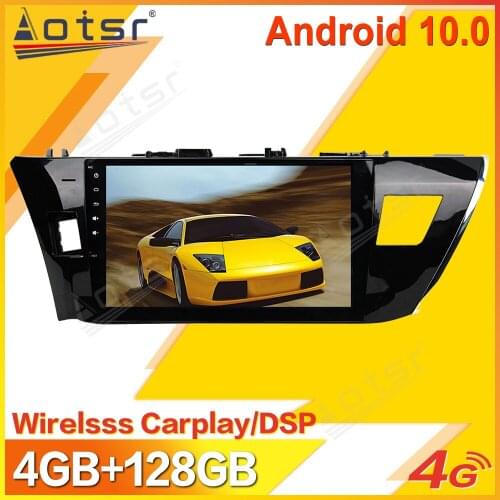 Android 10 Car Multimedia Stereo Player For Toyota Corolla 2010 - 2017 Tape Radio Recorder Auto GPS Navi Head Unit No 2Din 2 Din