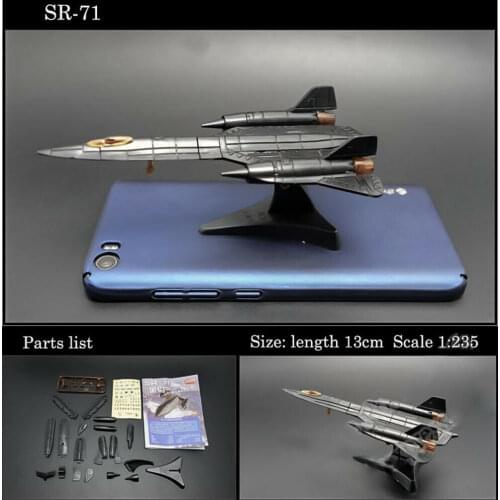 Blackbird SR-71 4D Assembly Fighter Model Collection Puzzle Figure Toy