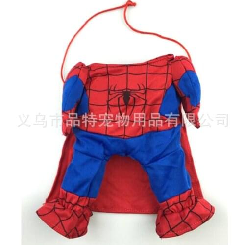 Disney superhero Spiderman pet turned installed with a cloak Tricky Funny dress dog clothes cat clothing