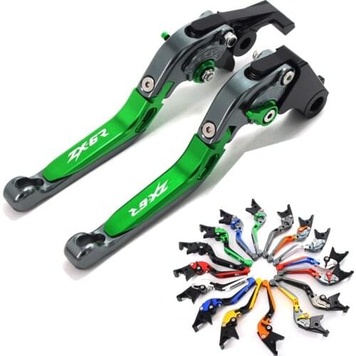 For Kawasaki ZX6R ZX-6R ZX 6R 2000 2001 2002 2003 2004 CNC Adjustable Motorcycle Brake Clutch Levers