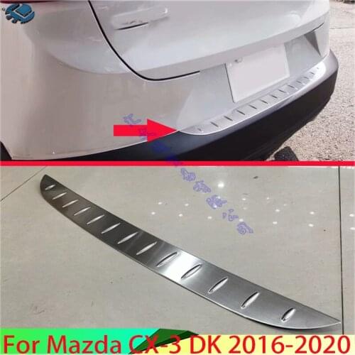 For Mazda CX-3 2016 2017 2018 2019 Stainless steel rear bumper protection window sill outside trunks decorative plate pedal