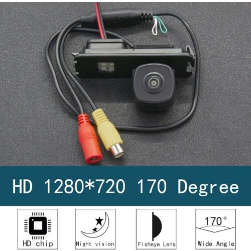 For Volkswagen Polo Hatchback/VW Polo 5 mk5 6R 6C HD 1280*720 Fisheye Lens 170 Degree Parking Video Reversing Rear View Camera