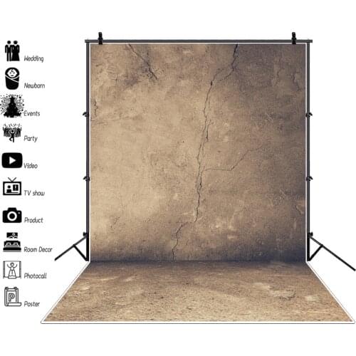 Wall Background For Photography Cement Wall Floor Party Gray Brick Child Portrait Photography Backdrop Photocall Photo Studio