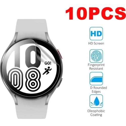 10PCS Hydrogel Protective Film For Samsung Watch4 Classic 42mm 46mm Full Hydrogel Screen Protector For Galaxy Watch4 40mm 44mm