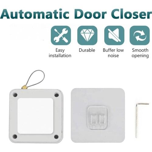 Punch-Free Automatic Sensor Door Closer Easy To Install Multifunctional 500g Pull Door Closer Bracket for Drawers Sliding Door