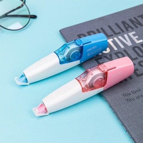 Deli 71461 / Correction Tape / Multifunctional Creative Correction Tape /Student Correction Tape / Glue Tape Dispenser