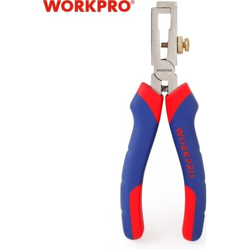 WORKPRO 6" Wire Stripper Pliers Crimping Cable Cutter Carbon Steel Tools