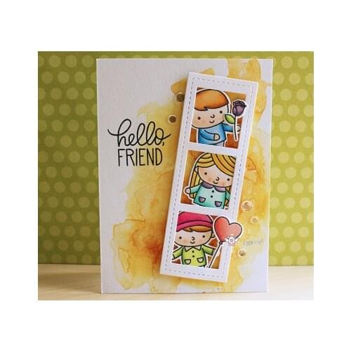 Mmao Crafts Metal Steel Cutting Dies New Rectangular photo frame Stencil For DIY Scrapbooking Paper/photo Cards Embossing Dies