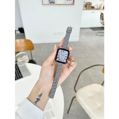 Nylon Canvas Bracelet Belt Band for Apple Watch 42MM 38MM 44MM 40MM Slim Strap for iWatch series 6 5 4 3 2 1 Wristband