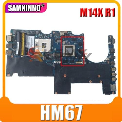 Original Laptop motherboard For DELL Alienware M14X R1 HM67 Mainboard CN-0XYCJJ 0XYCJJ PALB0 LA-6801P N12E-GE-B-A1