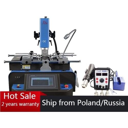 Customised bga soldering station G580 automatic rework machine 3 Zones hot air reballing with 5 Nozzles and Touch screen control