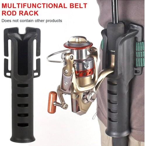 Belt Rod Holder Portable Pole Inserter Fishing Rod Waist Holder Multi-function Rack Fishing Rod Quick Belt Holder Accessories