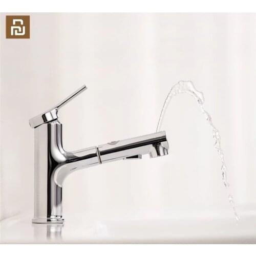 YOUPIN Dabai Bathroom Basin Sink Faucet W/ Pull Out Rinser Sprayer Gargle Brushing 2 Mode Mixer Tap Cold & Hot Bathtub Faucet