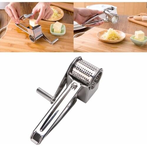 Stainless Steel Classic Rotary Cheese Grater Fondue Chocolate Baking Kitchen New