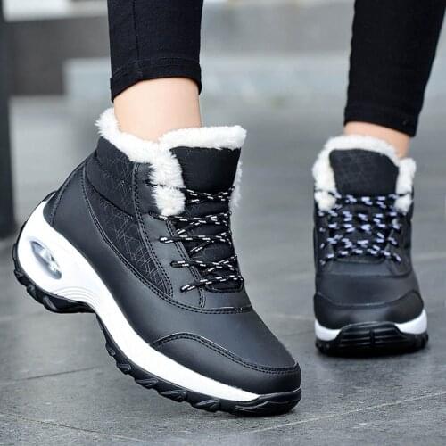 Winter Sneakers Women Plush Womens Running Shoes Lightweight Womens Shoes with Platform Fashionable Womens Sneakers#A3