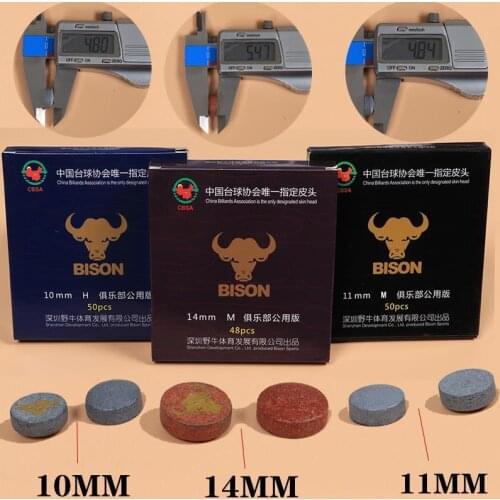 10/8PCS 10/11/14mm Pool Cue Tips Diameter H Hardness Billiard Snooker Cue Tips Accessories