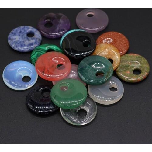 Natural Stone Lapis lazuli Beads Big Hole Green Aventurine Opal Bead for Charm Earring Necklace Jewelry Making Supplies