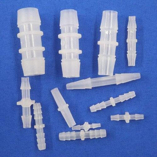 10pcs/lot 3-10mm Plastic Connectors Drip Irrigation Fittings Aquarium Fish Tank Air Pump Aerator Flat Mouth/Pagoda Hose Joints