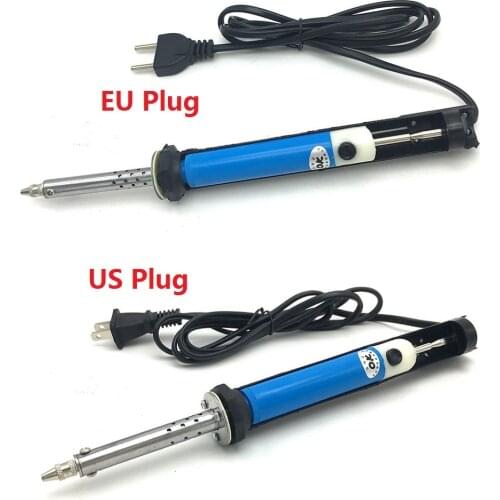 30W 40W Soldering Iron 110V 220V EU US Plug Handle Heat Pencil Welding Electric 2in1 Repair Tools