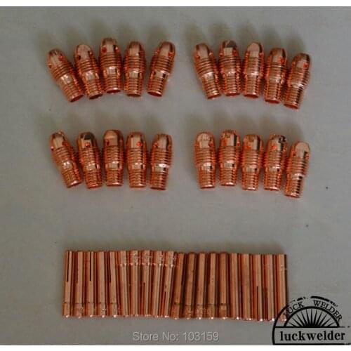 40pcs Tig Torch Collet & Collet Body For WP-9 20 TIG Welding Torch