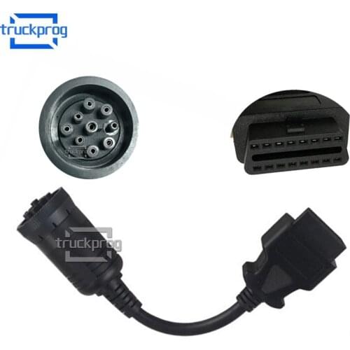 9 Pin North America Diagnostic Cable for mack trucks diagnostic tool 9pin connector cable 88890302
