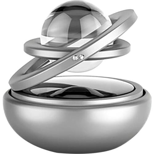 Car Double Ring Rotating Solar Energy Suspension Auto Air Freshener Purifier