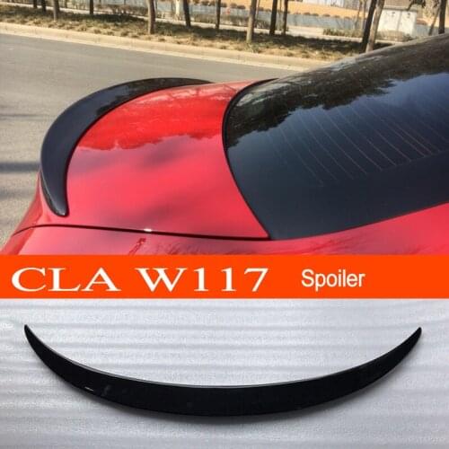 W117 ABS Plastic Car Rear Trunk Wing Lip Spoiler for Mercedes-Benz CLA-class W117 C117 CLA45 CLA180 CLA200 CLA250 2013-2019