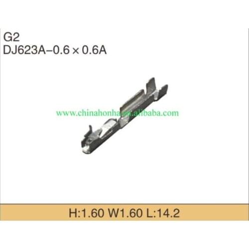 Free shipping 100pcs auto 0.6 small terminal crimp pins used for auto 81pin ECU connector 1J0906385C loose terminals